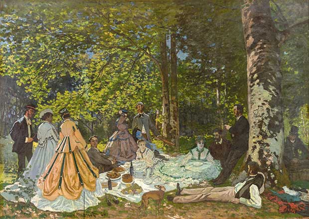 Déjeuner sur l'herbe Claude Monet